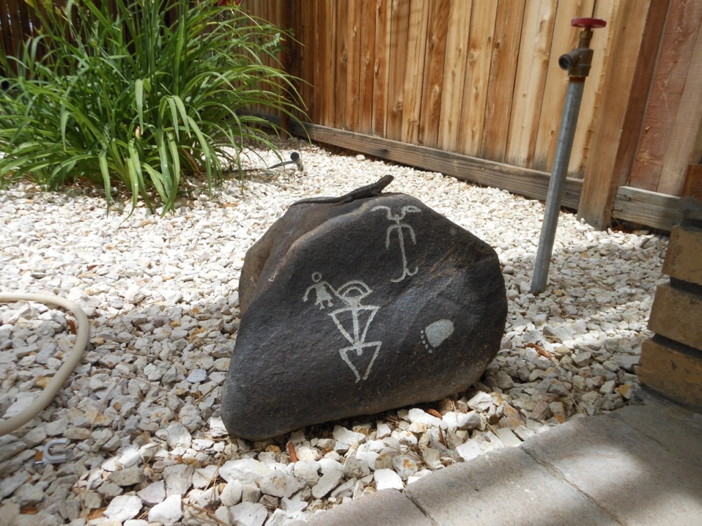 Imitation petroglyphs rock art