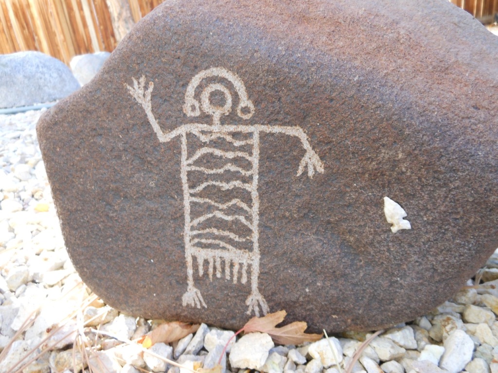 Imitation petroglyphs rock art